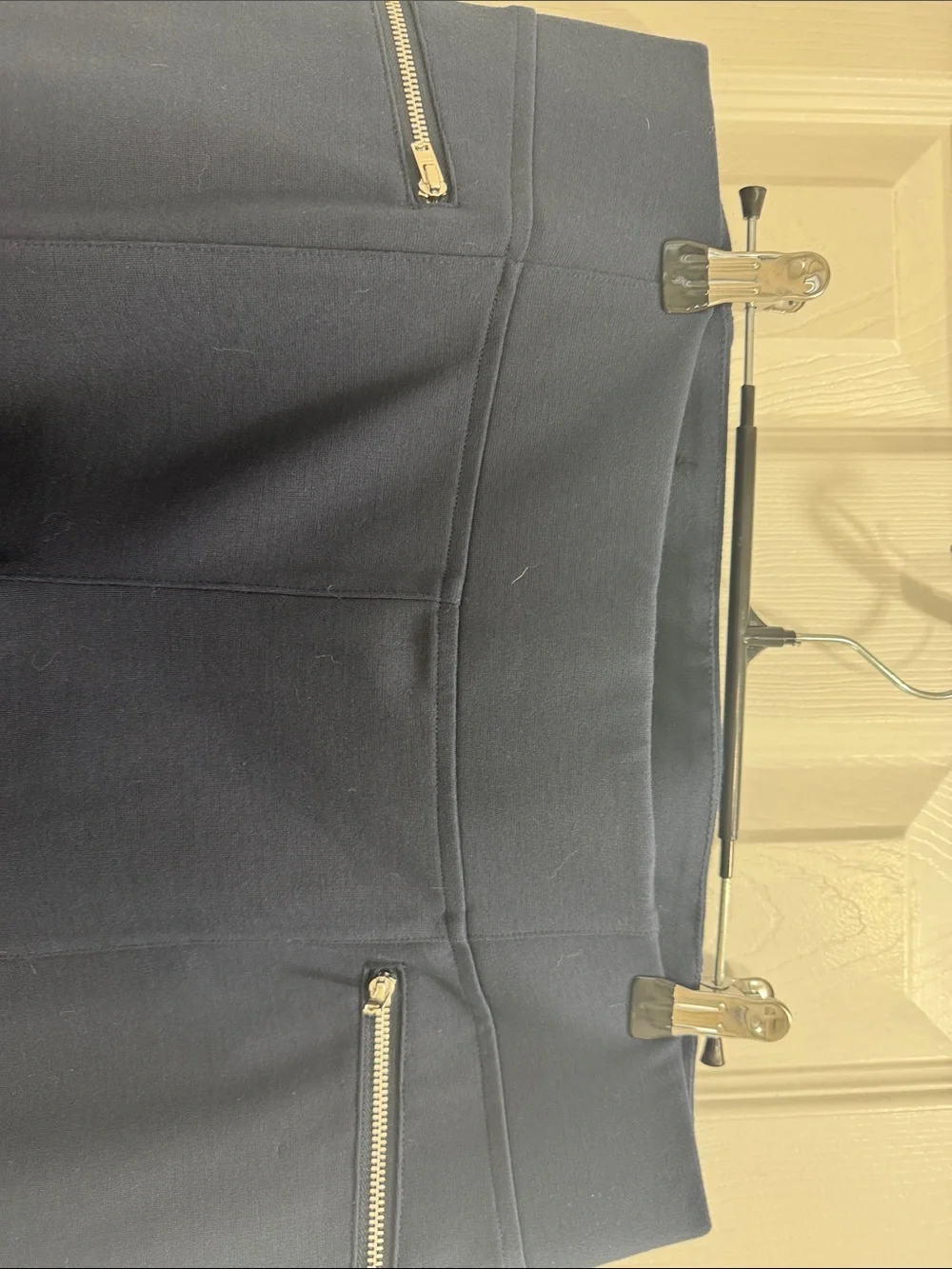Women's Navy Ponte Straight-Leg Pants